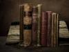 Nine Old Books in a Row (Row and Number Series)